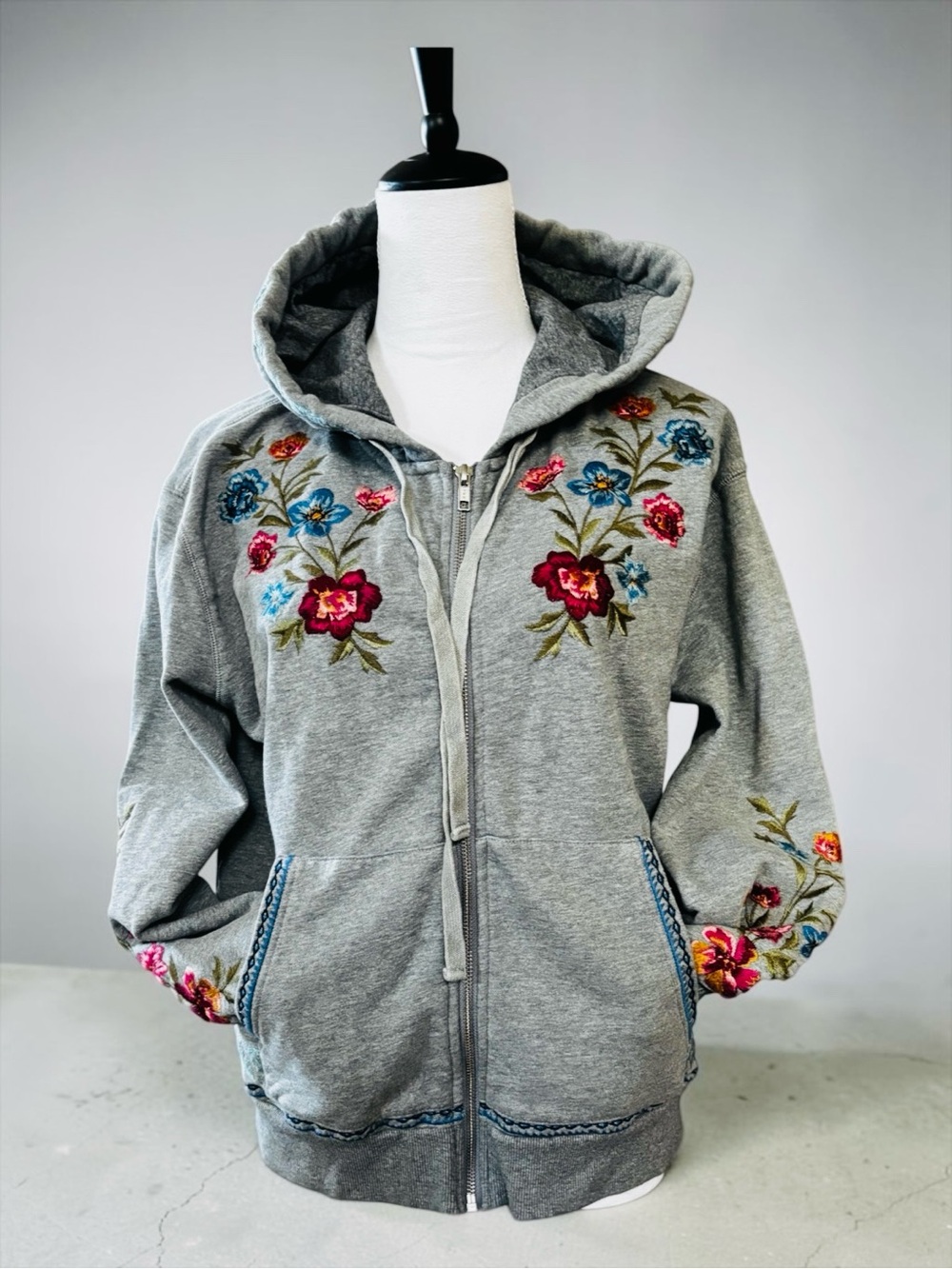 DRIFTWOOD x SUNDANCE "Teddy" Embroidered Full-Zip Hoodie (M) - Picture 2 of 9